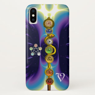 ROD OF ASCLEPIUS 7 CHAKRAS,YOGA ,SPIRITUAL ENERGY iPhone X CASE