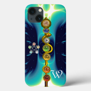 ROD OF ASCLEPIUS 7 CHAKRAS,YOGA ,SPIRITUAL ENERGY iPhone 13 CASE