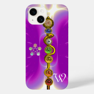 ROD OF ASCLEPIUS 7 CHAKRAS,YOGA ,SPIRITUAL ENERGY Case-Mate iPhone 14 CASE