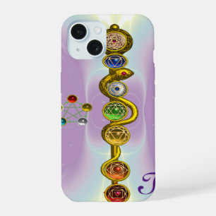 ROD OF ASCLEPIUS 7 CHAKRAS,YOGA ,SPIRITUAL ENERGY iPhone 15 CASE
