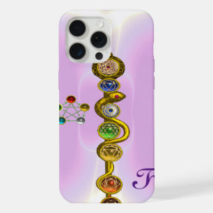 ROD OF ASCLEPIUS 7 CHAKRAS,YOGA ,SPIRITUAL ENERGY iPhone 15 PRO MAX CASE