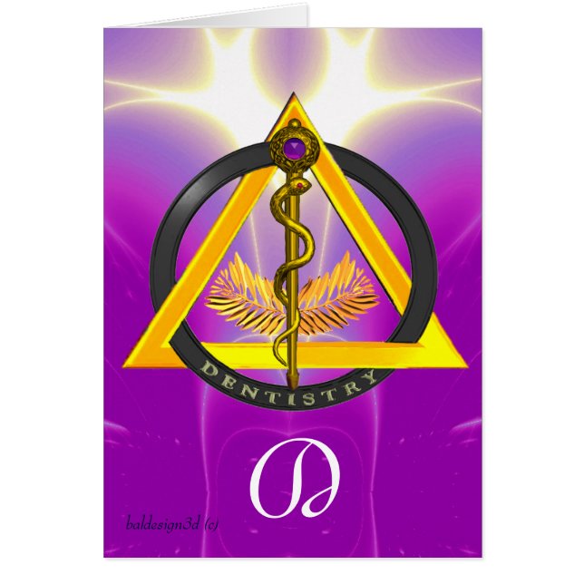 ROD OF ASCLEPIUS DENTIST DENTISTRY (Front)