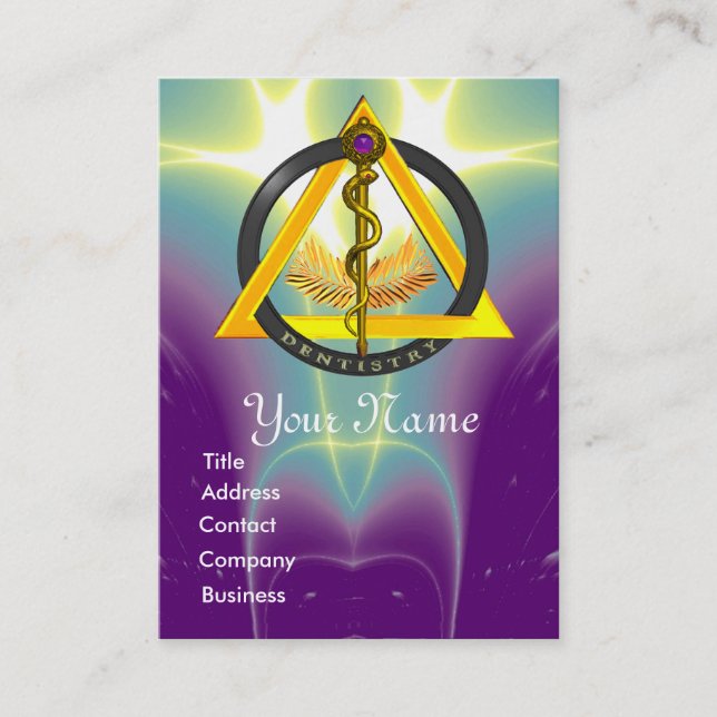 ROD OF ASCLEPIUS DENTIST DENTISTRY APPOINTMENT (Front)