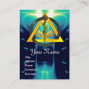 ROD OF ASCLEPIUS DENTIST DENTISTRY APPOINTMENT CARD