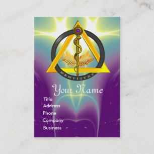 ROD OF ASCLEPIUS DENTIST DENTISTRY APPOINTMENT CARD