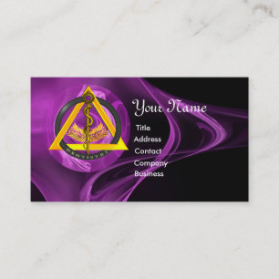 ROD OF ASCLEPIUS DENTIST DENTISTRY BUSINESS CARD