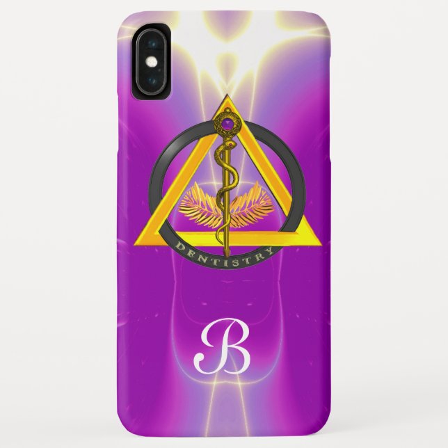 ROD OF ASCLEPIUS DENTIST DENTISTRY MONOGRAM Case-Mate iPhone CASE (Back)