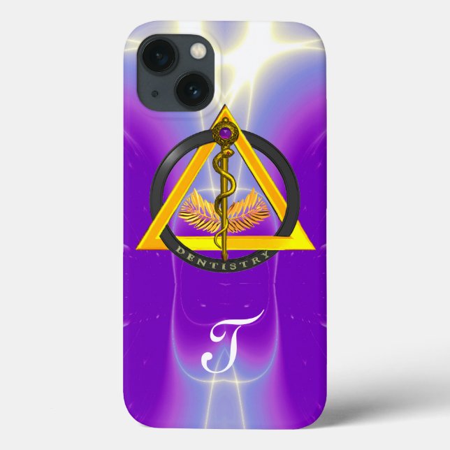 ROD OF ASCLEPIUS DENTIST DENTISTRY MONOGRAM Case-Mate iPhone CASE (Back)