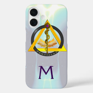 ROD OF ASCLEPIUS DENTIST DENTISTRY MONOGRAM iPhone 16 CASE