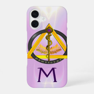 ROD OF ASCLEPIUS DENTIST DENTISTRY MONOGRAM iPhone 16 CASE