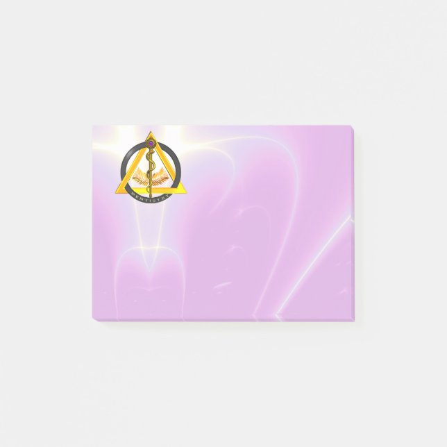 ROD OF ASCLEPIUS DENTIST DENTISTRY SYMBOL ,lilac Post-it Notes (Front)