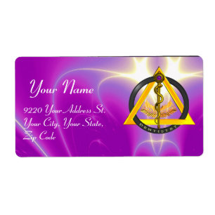 ROD OF ASCLEPIUS DENTIST DENTISTRY SYMBOL ,pink