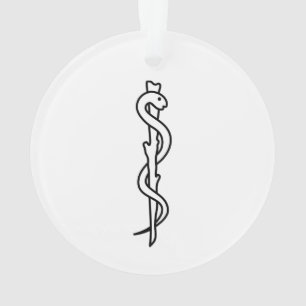 Rod of Asclepius Ornament
