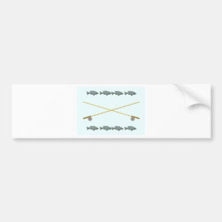 Rod Reel Fish Bumper Sticker