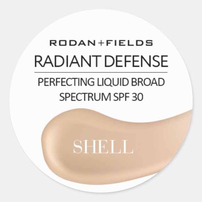 Rodan and Fields Radiant Defence Stickers | Shell (Front)