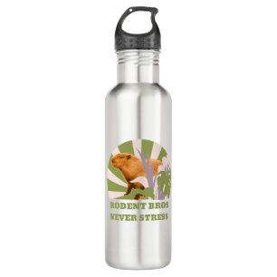 Rodent Bros Never Stress Capybara 710 Ml Water Bottle