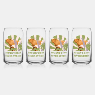 Rodent Bros Never Stress Capybara Can Glass
