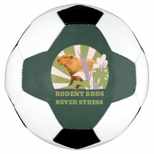 Rodent Bros Never Stress Capybara Soccer Ball