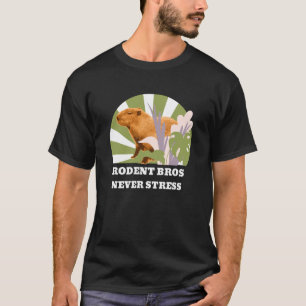 Rodent Bros Never Stress Funny Capybara T-Shirt