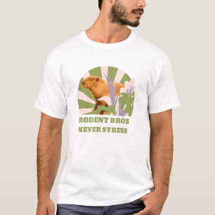 Rodent Bros Never Stress Funny Capybara T-Shirt
