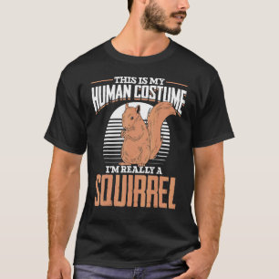 Rodent Costume Party Forest Animal   Squirrel T-Shirt