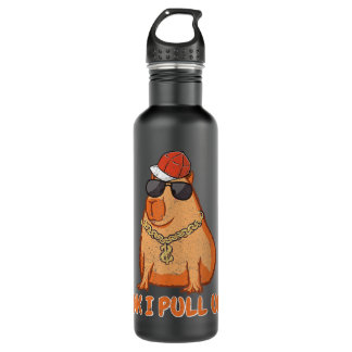 Rodent OK I PULL UP Cute Capybara 710 Ml Water Bottle