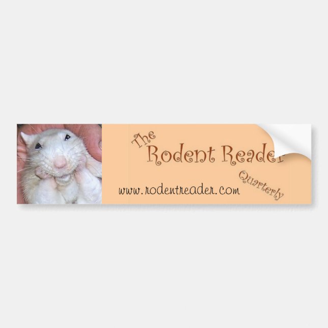 Rodent Reader Bumper Sticker 1 (Front)
