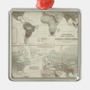 Rodentia, Ruminantia Metal Ornament