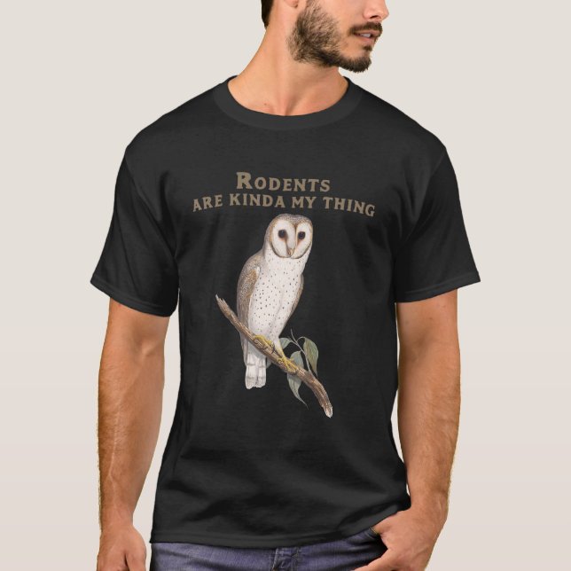 Rodents Are Kinda My Thing White Masked Ghost Barn T-Shirt (Front)