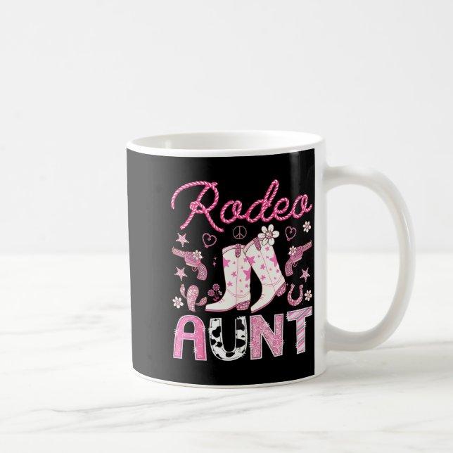 Rodeo Aunt Nk Cowgirl Western Coquette Birthday Gi Coffee Mug (Right)