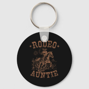 Rodeo Auntie Western Cowboy Family Matching Mother Key Ring
