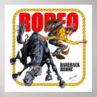 Rodeo Bareback Bronc Rider