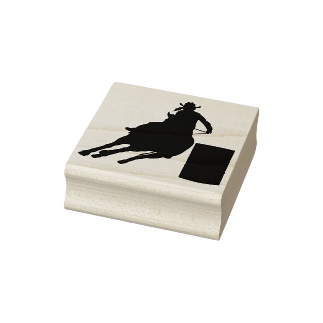 Rodeo Barrel Racing / Cowgirl Rubber Stamp (Stamp)