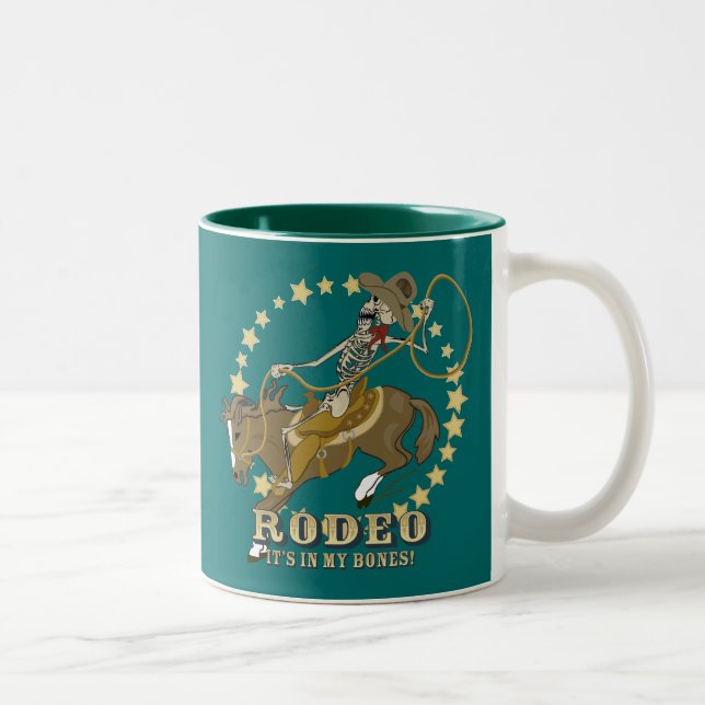 Rodeo Bones Two-Tone Coffee Mug (Right)