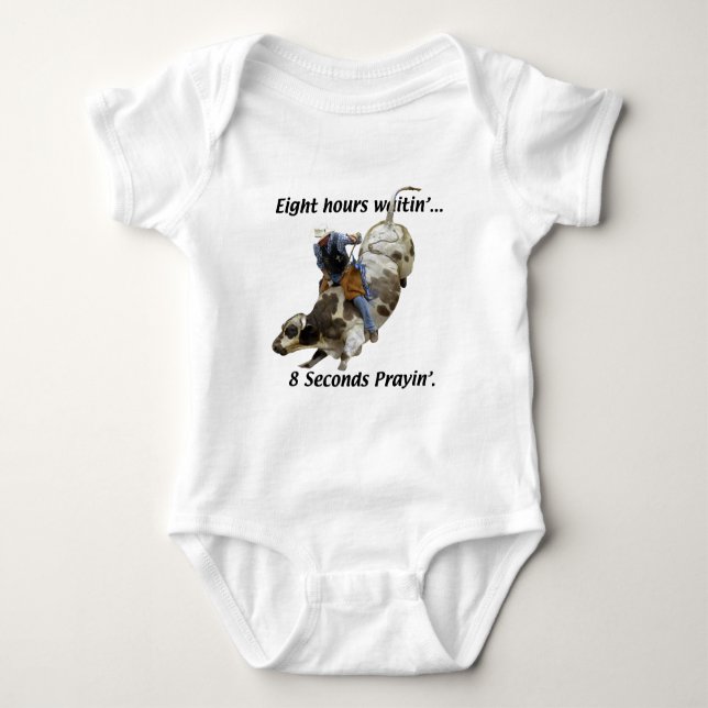 Rodeo - Bull Rider Baby Bodysuit (Front)