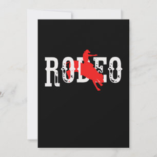 Rodeo Bull Rider Riding Western Cowboy Country Gif Invitation