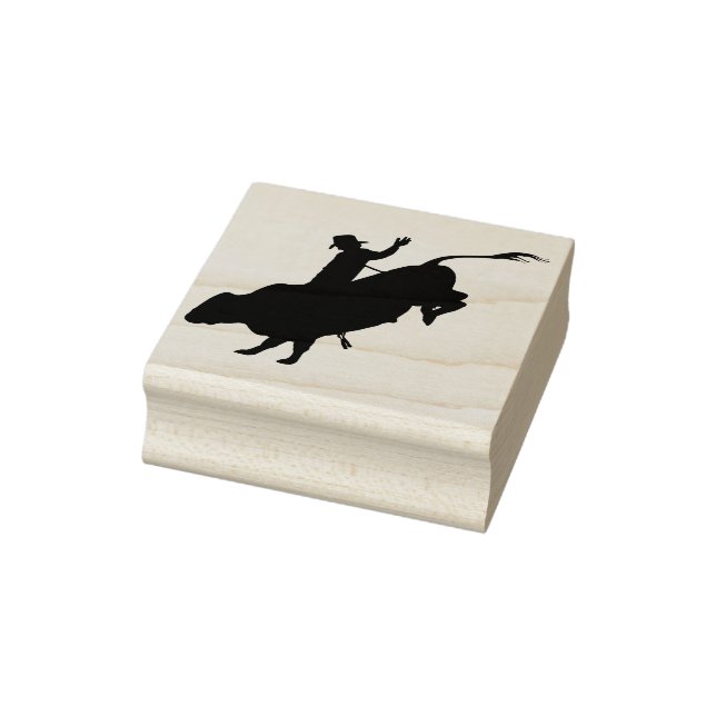 Rodeo / Bull Riding Rubber Stamp (Stamp)