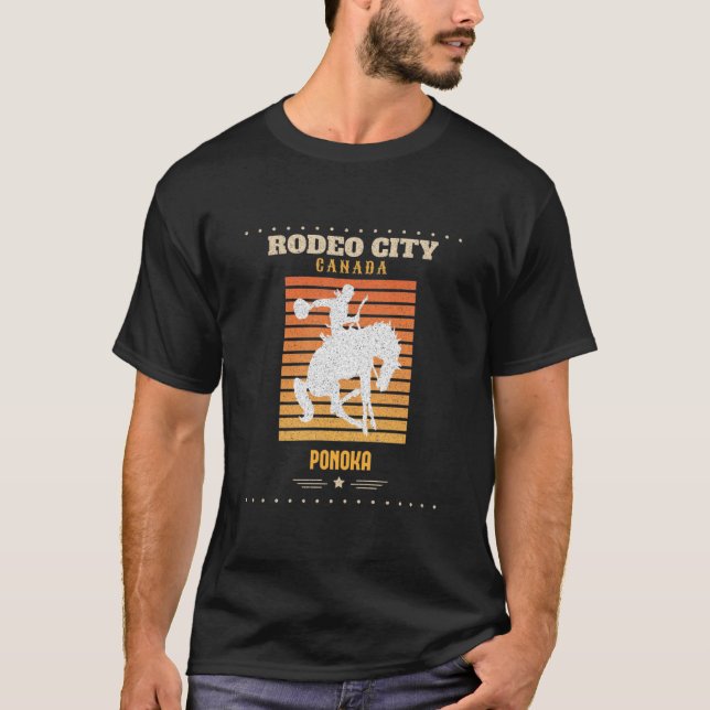 RODEO CITY CANADA, PONOKA T- T-Shirt (Front)