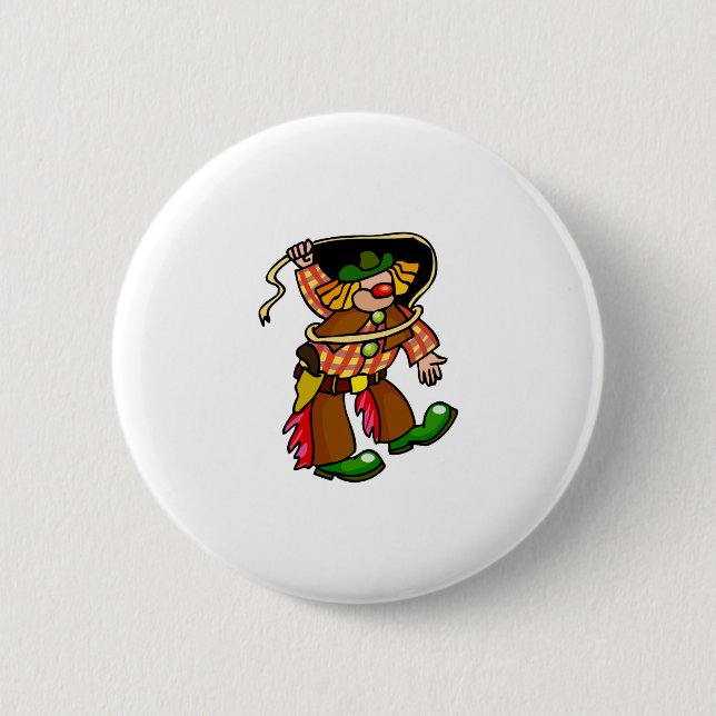 Rodeo Clown 6 Cm Round Badge (Front)