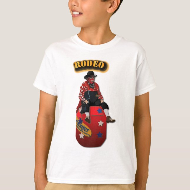 Rodeo Clowns with Text T-Shirt (Front)