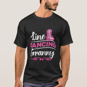 Rodeo Country Western Pink Cowboy Boots Line Danci T-Shirt