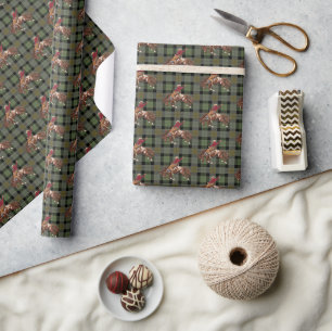 Rodeo Cowboy Plaid Wrapping Paper