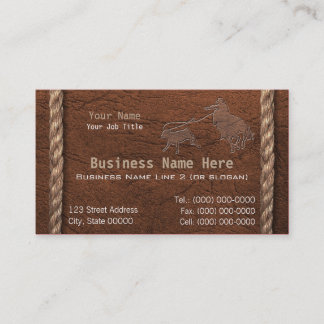 Rodeo, Cowboy, Ranch & Western Style Business Card