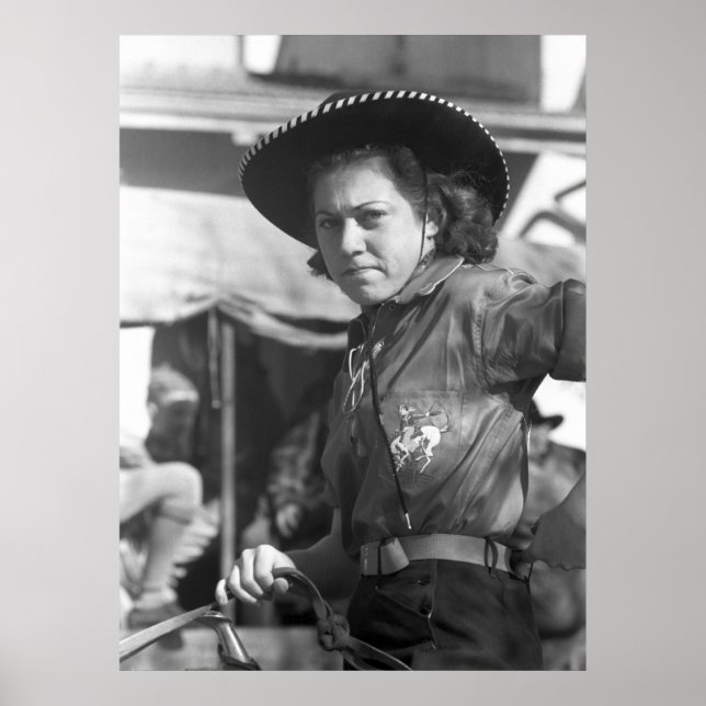 Rodeo Cowgirl: 1940 Poster (Front)