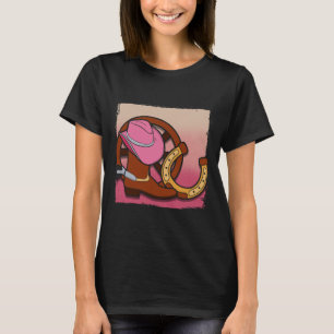 Rodeo Cowgirl Barrel Racing Roping Horseback Ridin T-Shirt