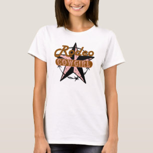 Rodeo Cowgirl Brown and Pink T-Shirt