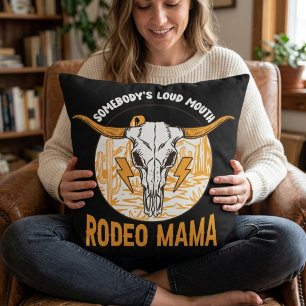 Rodeo Cowgirl Mama   Western Mother’s Day Unique Cushion