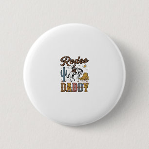 Rodeo Daddy Vintage Western Cowboy Shirt Design_1 6 Cm Round Badge