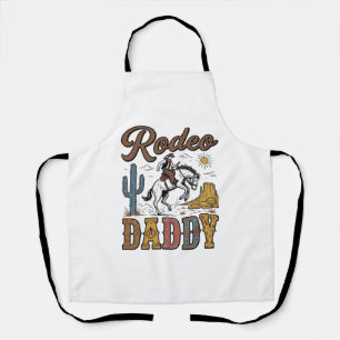Rodeo Daddy Vintage Western Cowboy Shirt Design_1 Apron