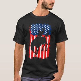 Rodeo design For men women Yeehaw Bronc Riding Rod T-Shirt